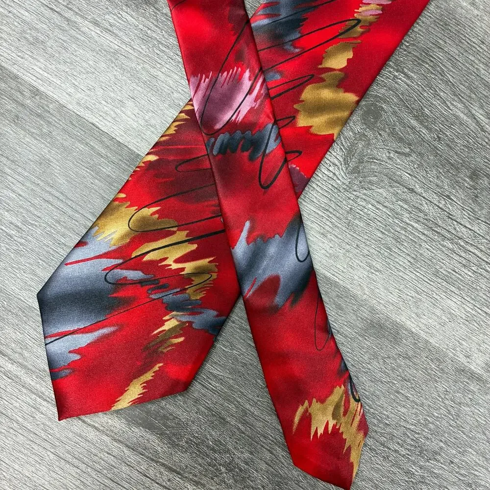 Jerry Garcia J Garcia Lot 3 100% Silk Ties Northern Lights Abstract Neckties